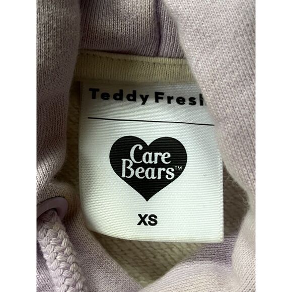 Teddy Fresh Multicolor 100% Cotton Pullover Sweatshirt Hoodie Mens Size XS - Picture 4 of 9